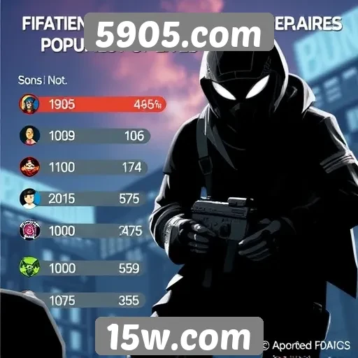 Estatísticas de jogos populares no 5905.com